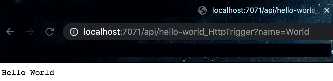 Fully functional Hello World!